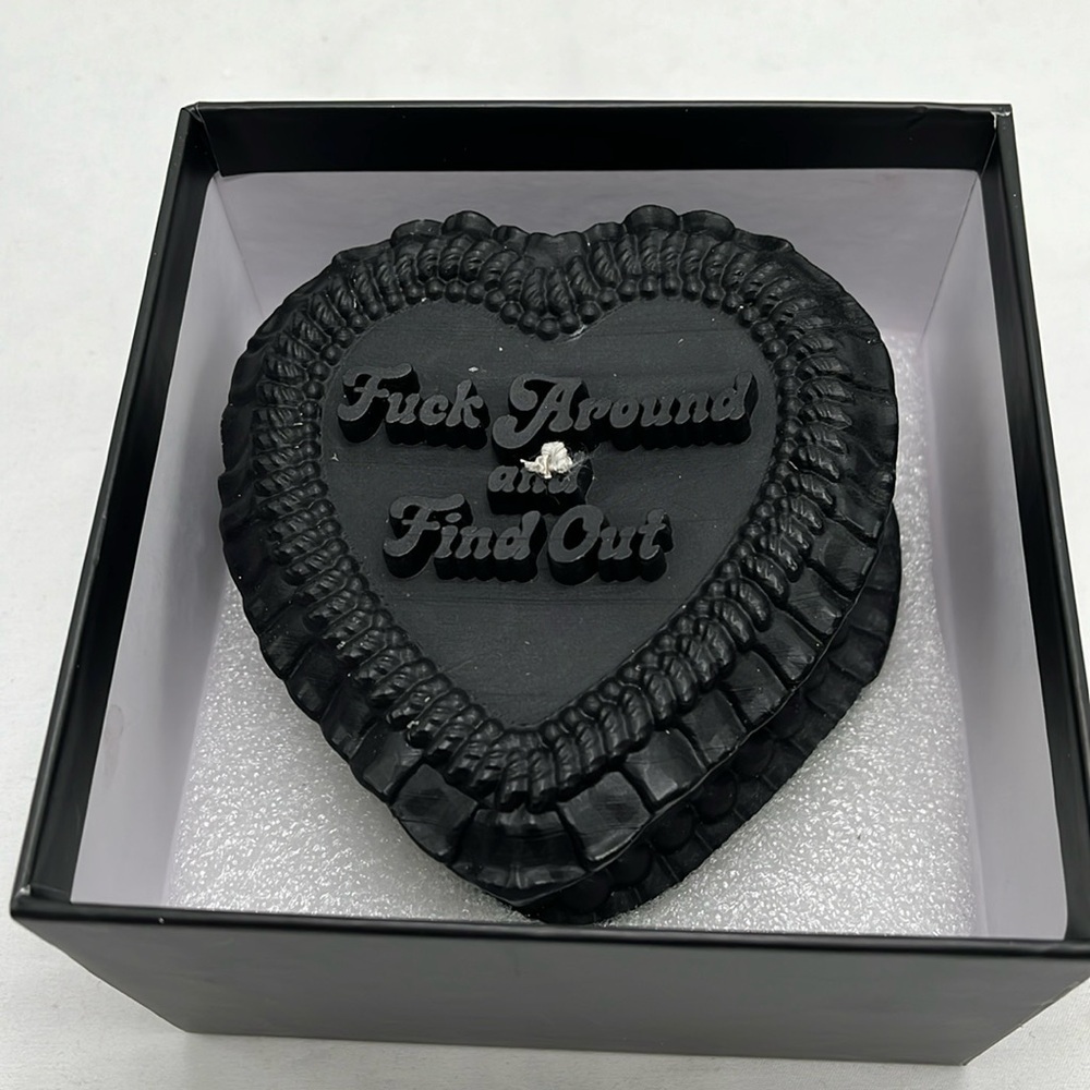 Black Heart Soy Candle F Around and Find Out